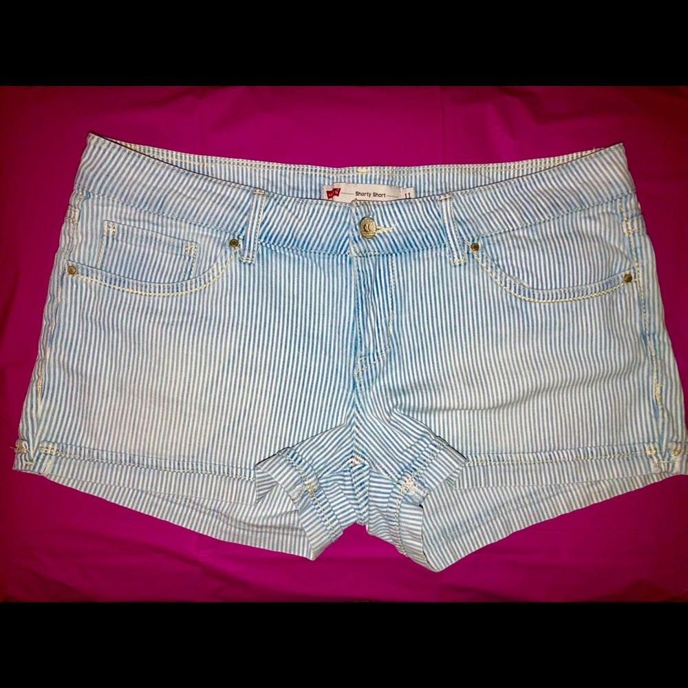 Levi’s Shorts Striped Shorty Short Sz 11